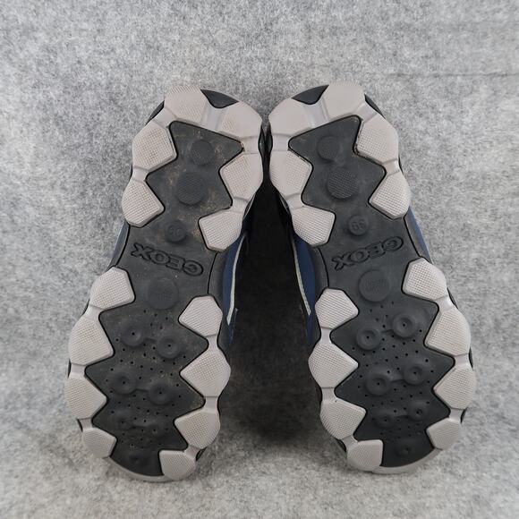 Geox Shoes Big Kids 6 Buller Sneakers Leather Double Strap Casual Athletic Blue - Picture 10 of 14